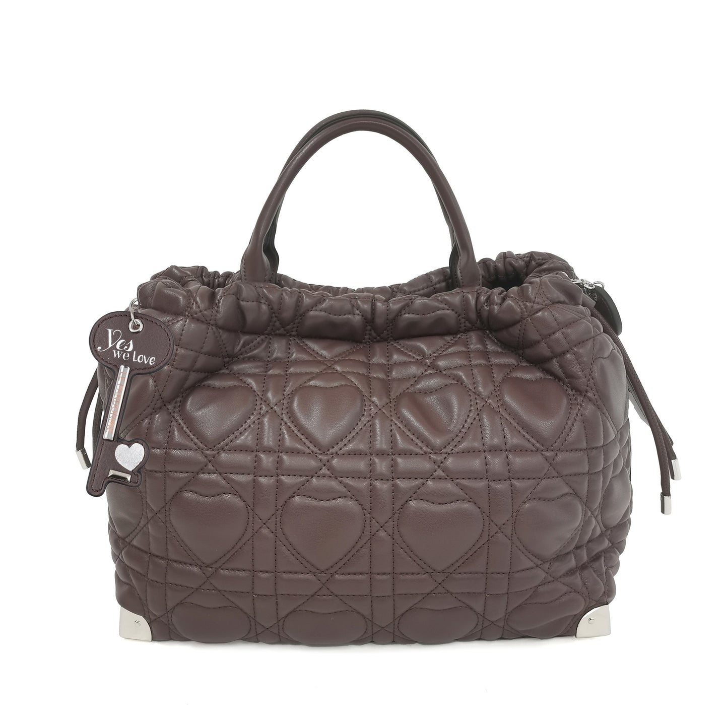 Γυναικεία τσάντα Legno Love Bucket Σκούρο καφέ