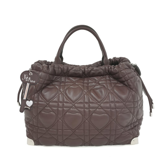 Γυναικεία τσάντα Legno Love Bucket Σκούρο καφέ