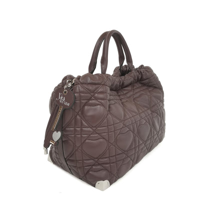 Γυναικεία τσάντα Legno Love Bucket Σκούρο καφέ