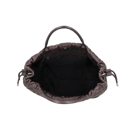 Γυναικεία τσάντα Legno Love Bucket Σκούρο καφέ