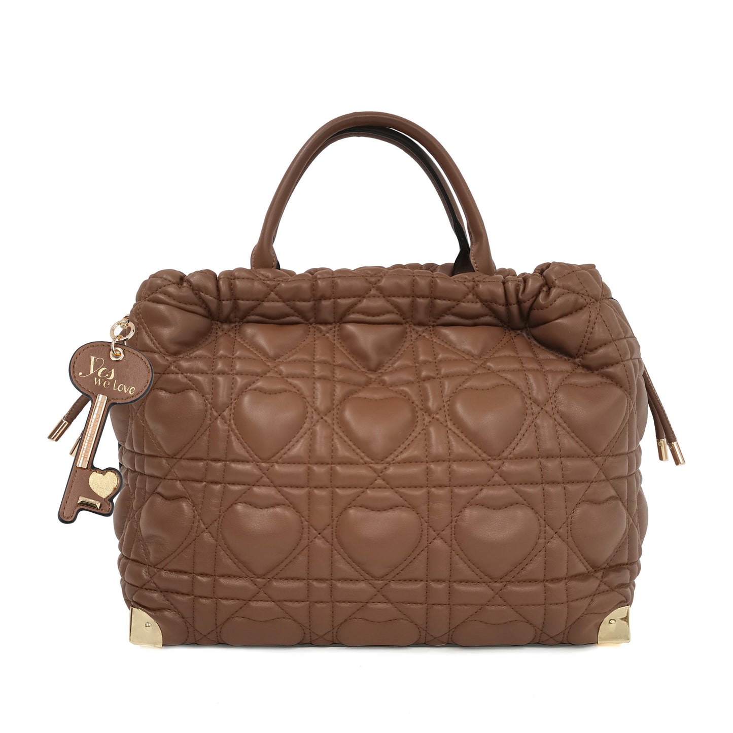 Γυναικεία τσάντα Legno Love Bucket ταμπά