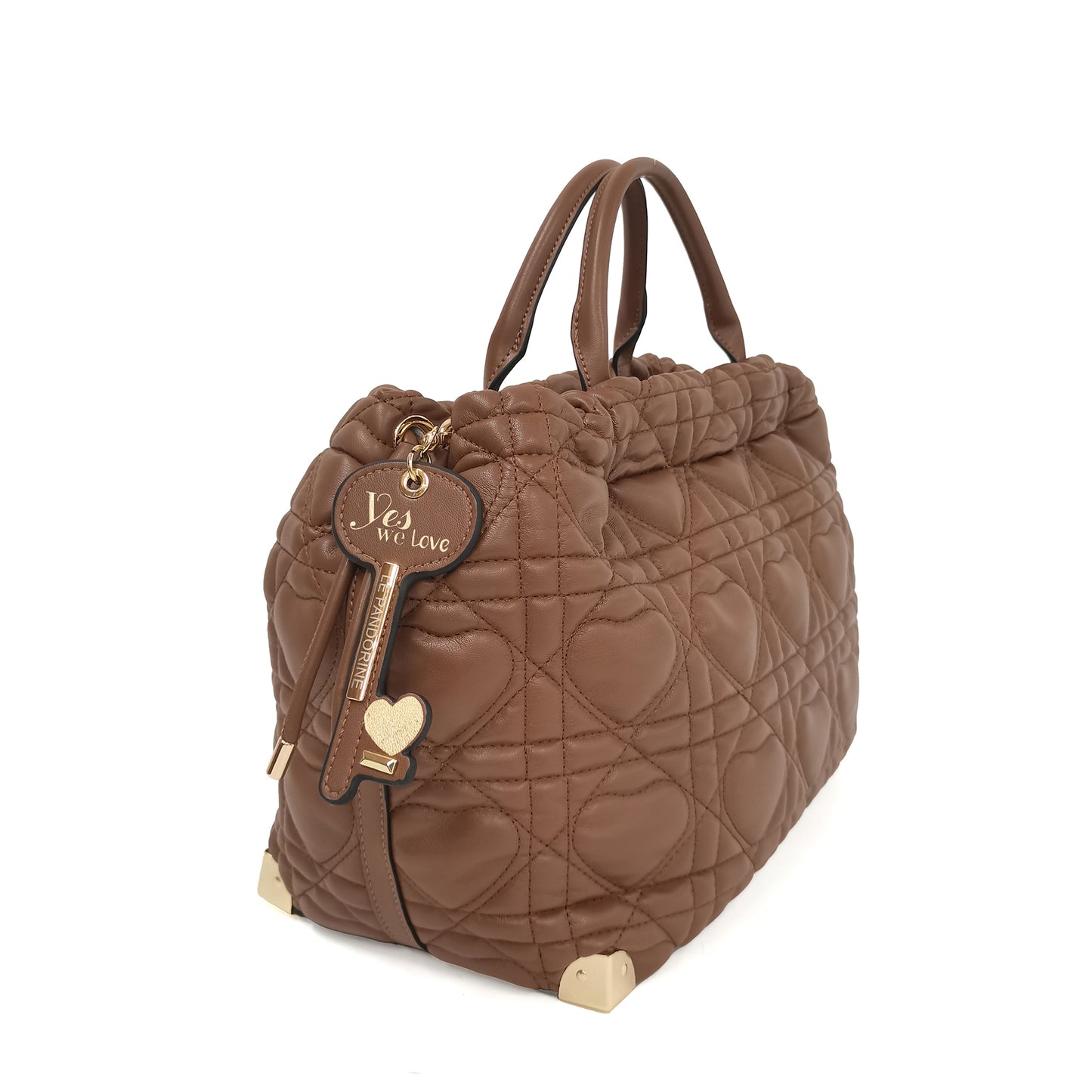 Γυναικεία τσάντα Legno Love Bucket ταμπά