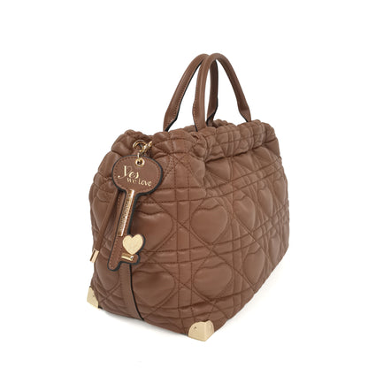 Γυναικεία τσάντα Legno Love Bucket ταμπά