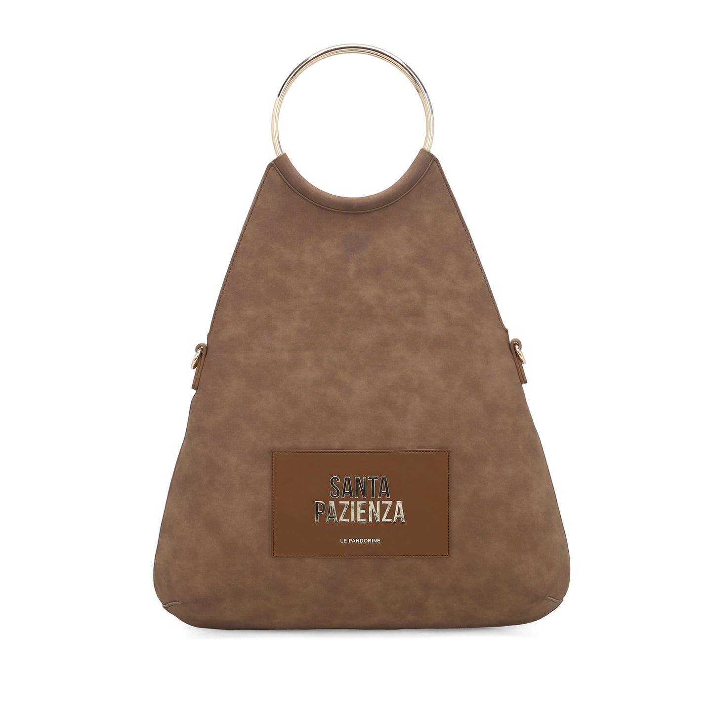 Γυναικεία τσάντα ώμου Rachel σουέτ καφέ