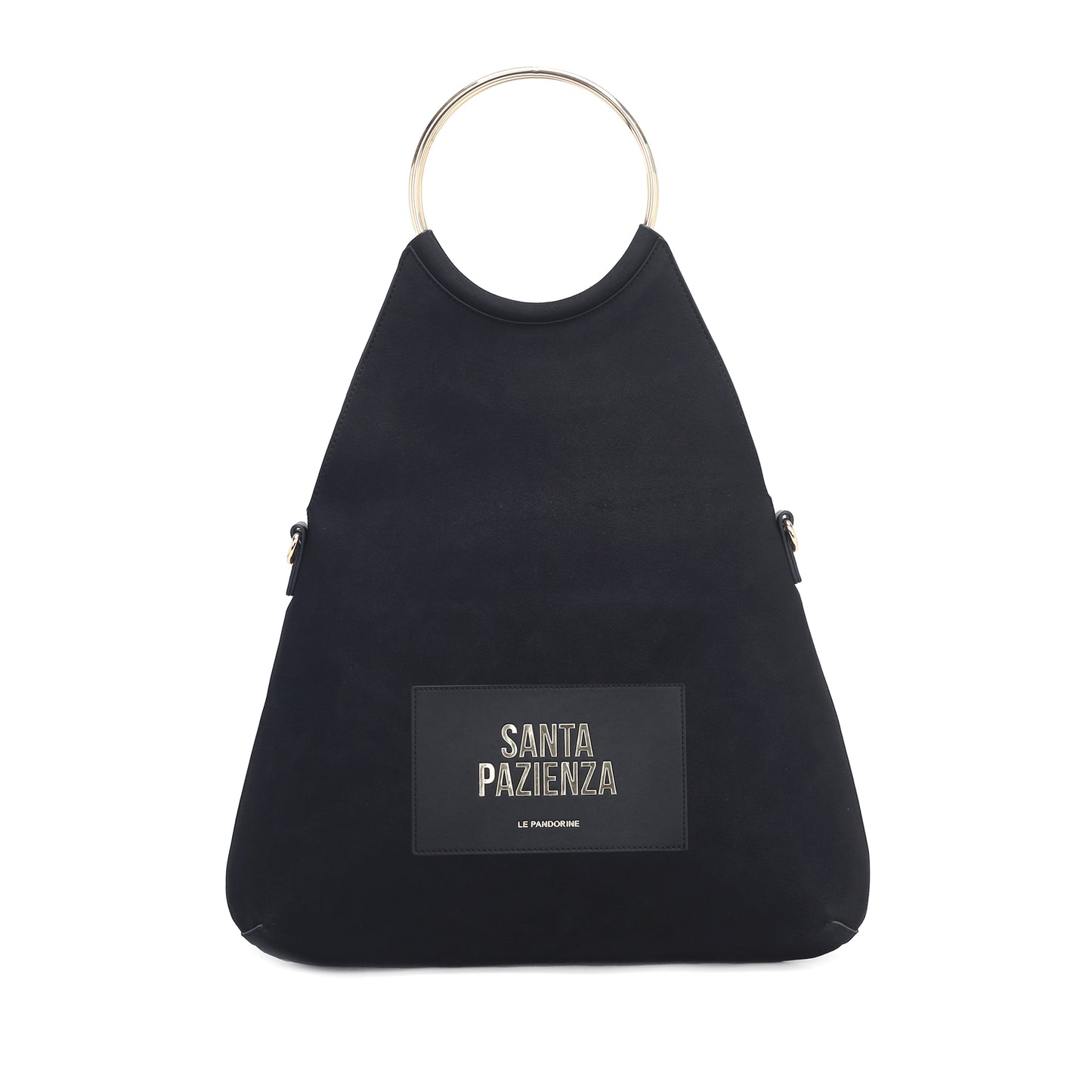 Γυναικεία τσάντα ώμου Rachel σουέτ μαύρο