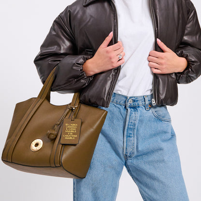 Γυναικεία τσάντα vicky shopping bag Λαδι