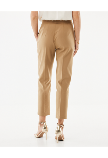 Γυναικείο παντελόνι αστραγάλου μπεζ