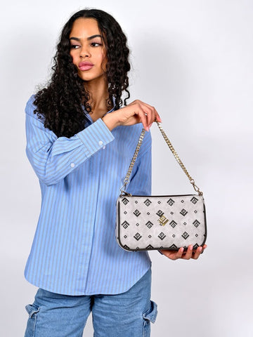 Γυναικεία τσάντα Caldera Large Signature Bag |Grey