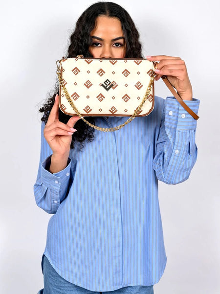 Γυναικεία τσάντα Caldera Large Signature Bag | Beige