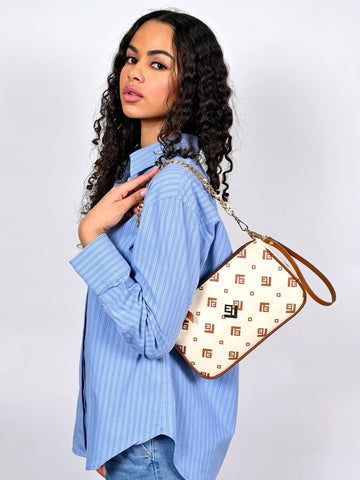 Γυναικεία τσάντα Caldera Large Signature Bag | Beige