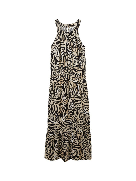 Γυναικείο φόρεμα Αμάνικο Μάξι με στάμπα