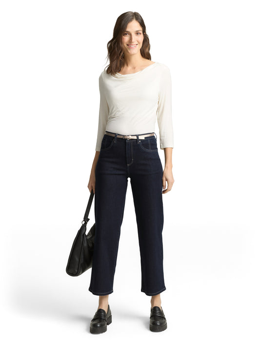 Γυναικείο τζιν παντελόνι με ζώνη