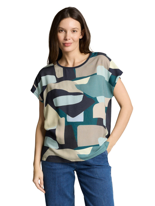 Γυναικεία μπλούζα κοντομάνικη με σχέδιο