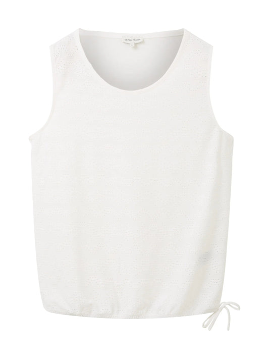 Γυναικείο Τοπ με δαντέλα Αμάνικο