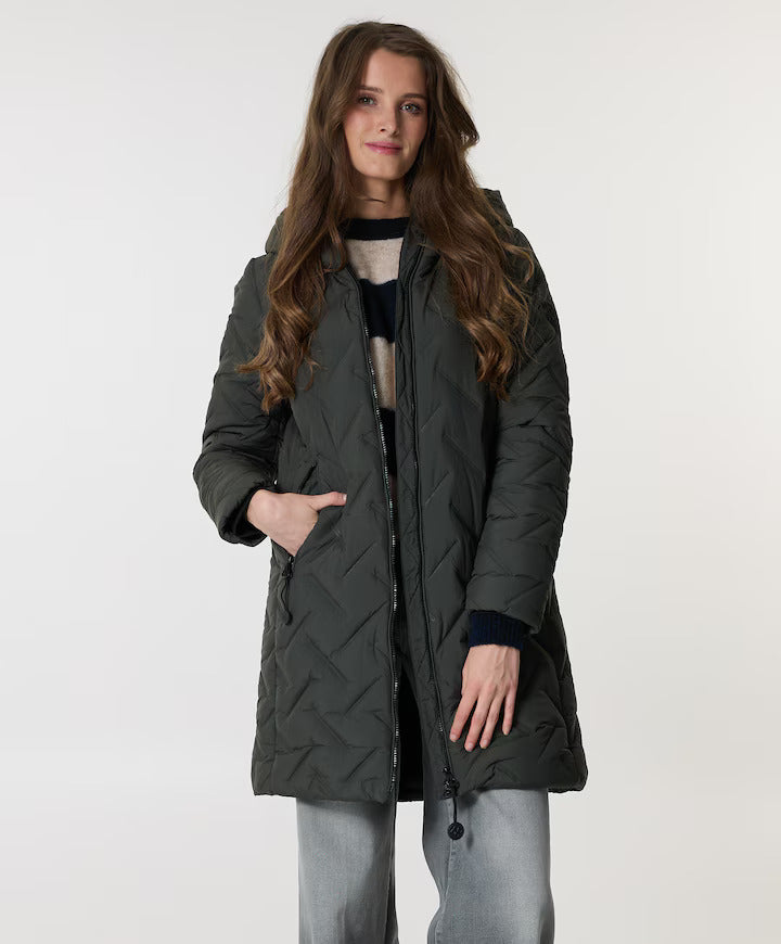 Γυναικείο μπουφάν Σκούρο λαδί