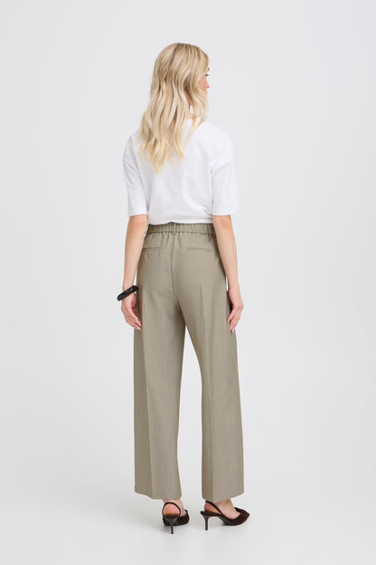 Γυναικείο Παντελόνι κοστουμιού-ανοικτό πράσινο