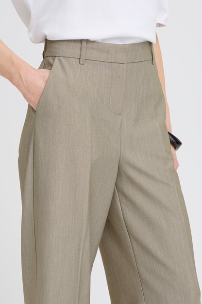 Γυναικείο Παντελόνι κοστουμιού-ανοικτό πράσινο