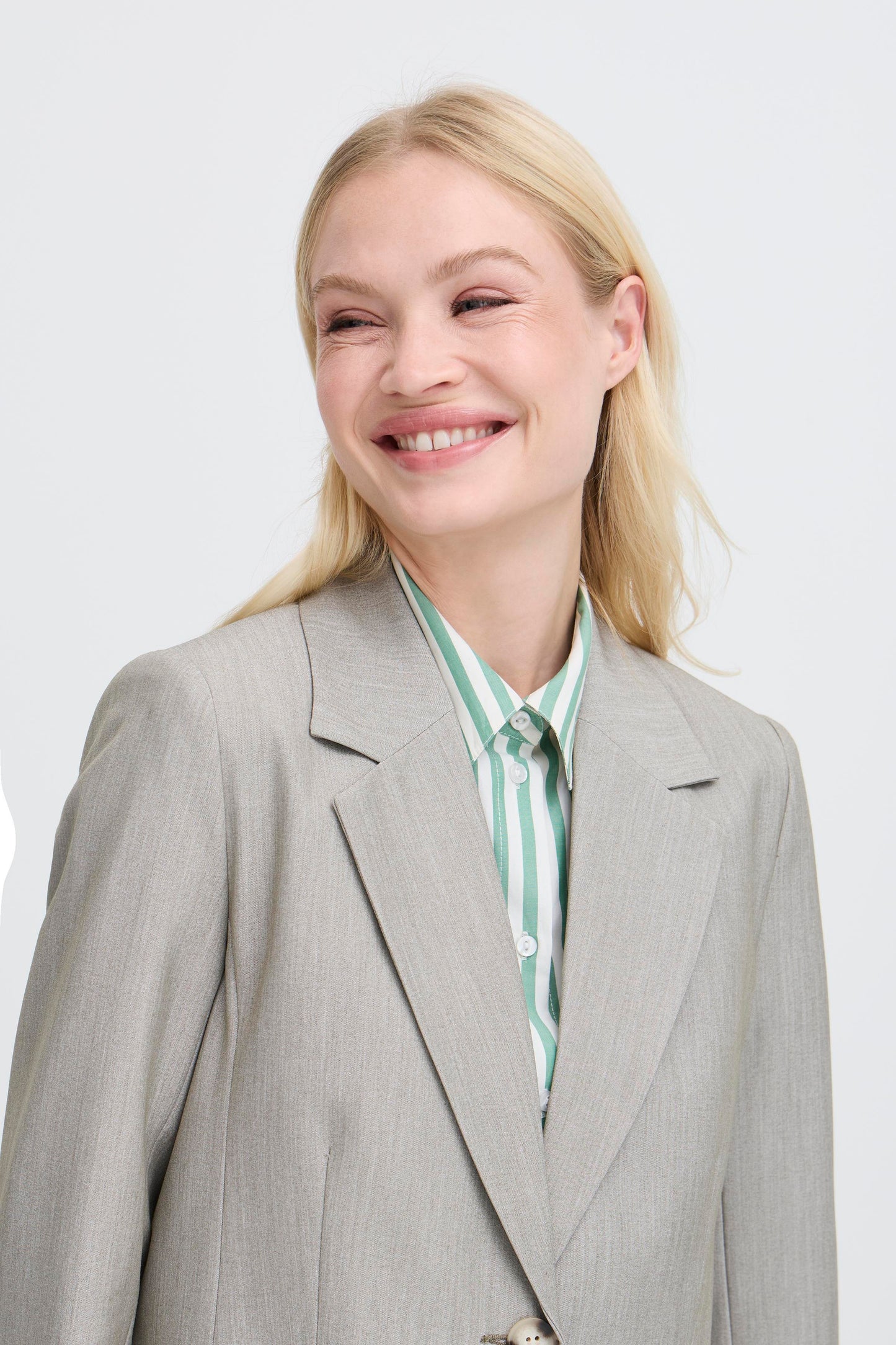 Γυναικείο Σακάκι με ένα κουμπί -Πράσινο