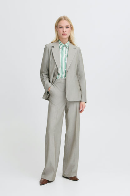 Γυναικείο Σακάκι με ένα κουμπί -Πράσινο