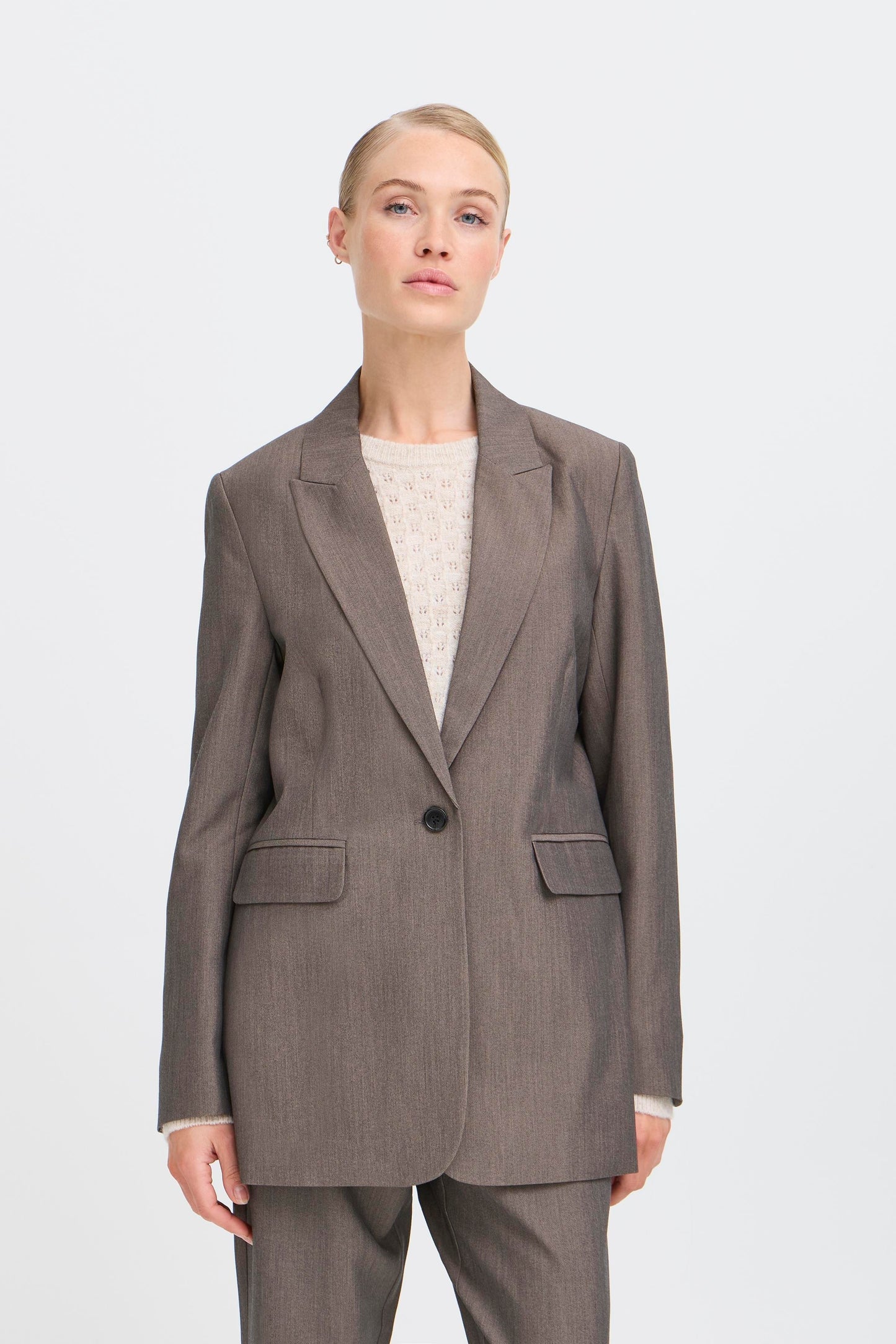 Γυναικείο σακάκι-walnut melange