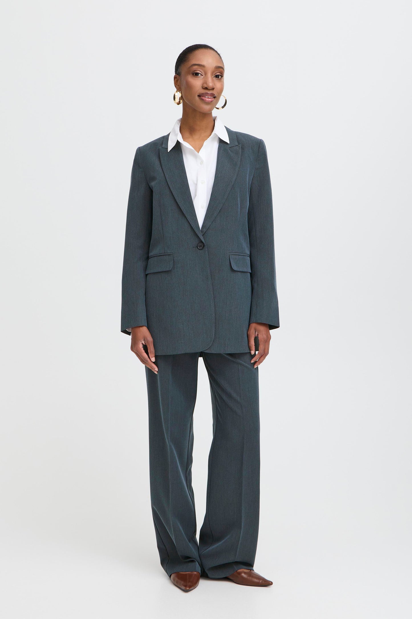 Γυναικείο σακάκι-blue horizon melange