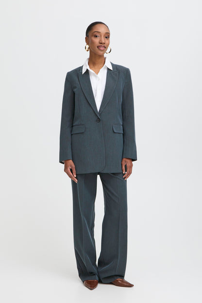 Γυναικείο σακάκι-blue horizon melange