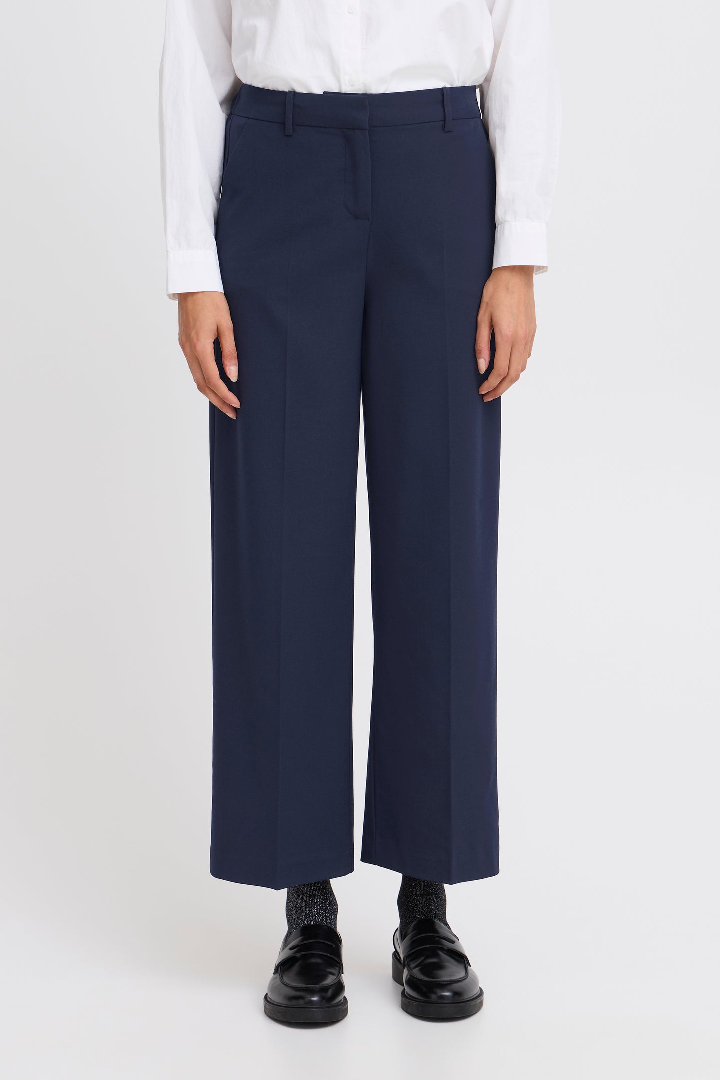 Γυναικείο Παντελόνι κοστουμιού ΜΠΛΕ