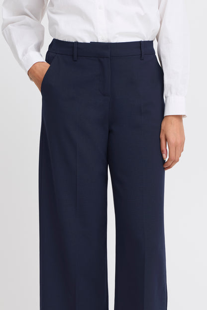 Γυναικείο Παντελόνι κοστουμιού ΜΠΛΕ