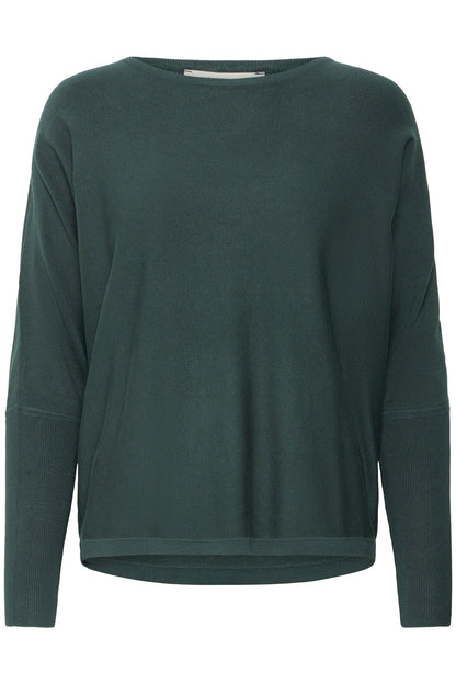 Γυναικείο πλεκτό πουλόβερ -Πράσινο