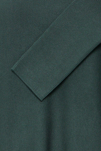 Γυναικείο πλεκτό πουλόβερ -Πράσινο