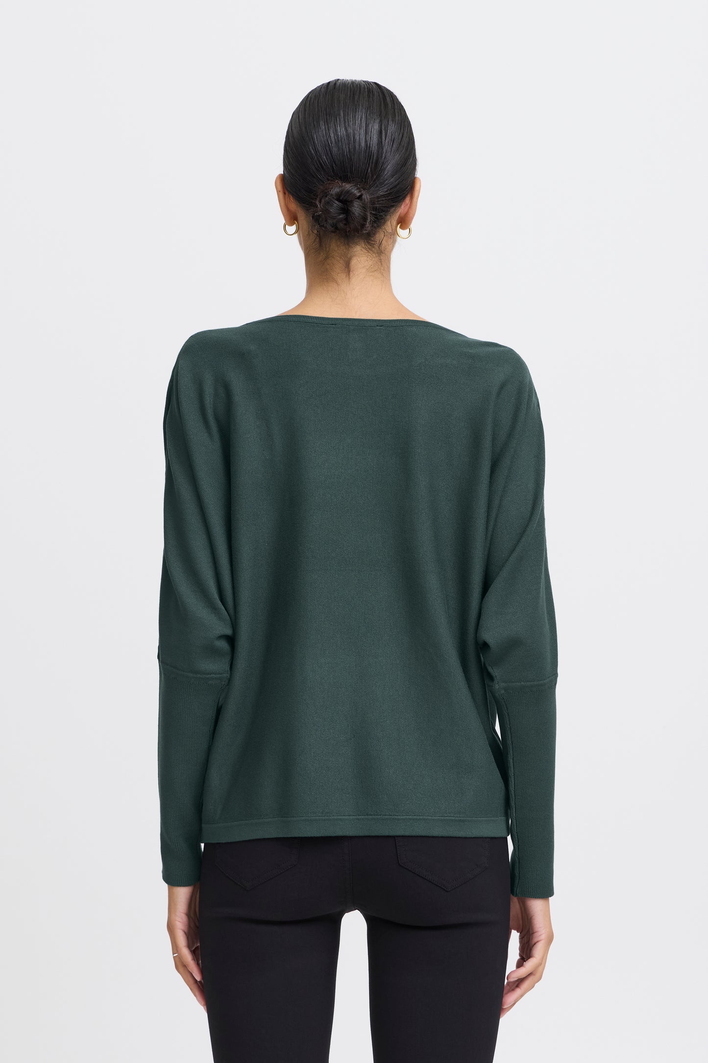 Γυναικείο πλεκτό πουλόβερ -Πράσινο