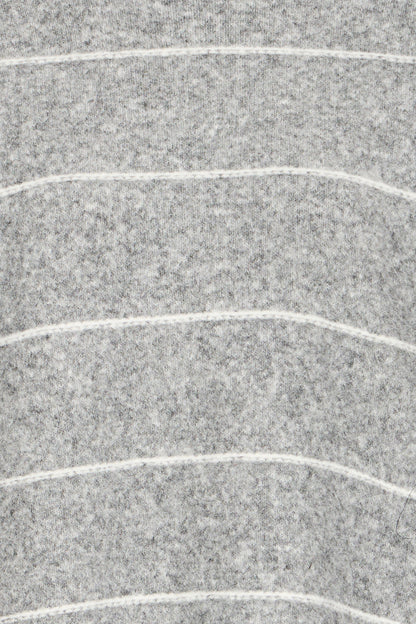 Γυναικείο πουλόβερ ριγέ-Γκρί