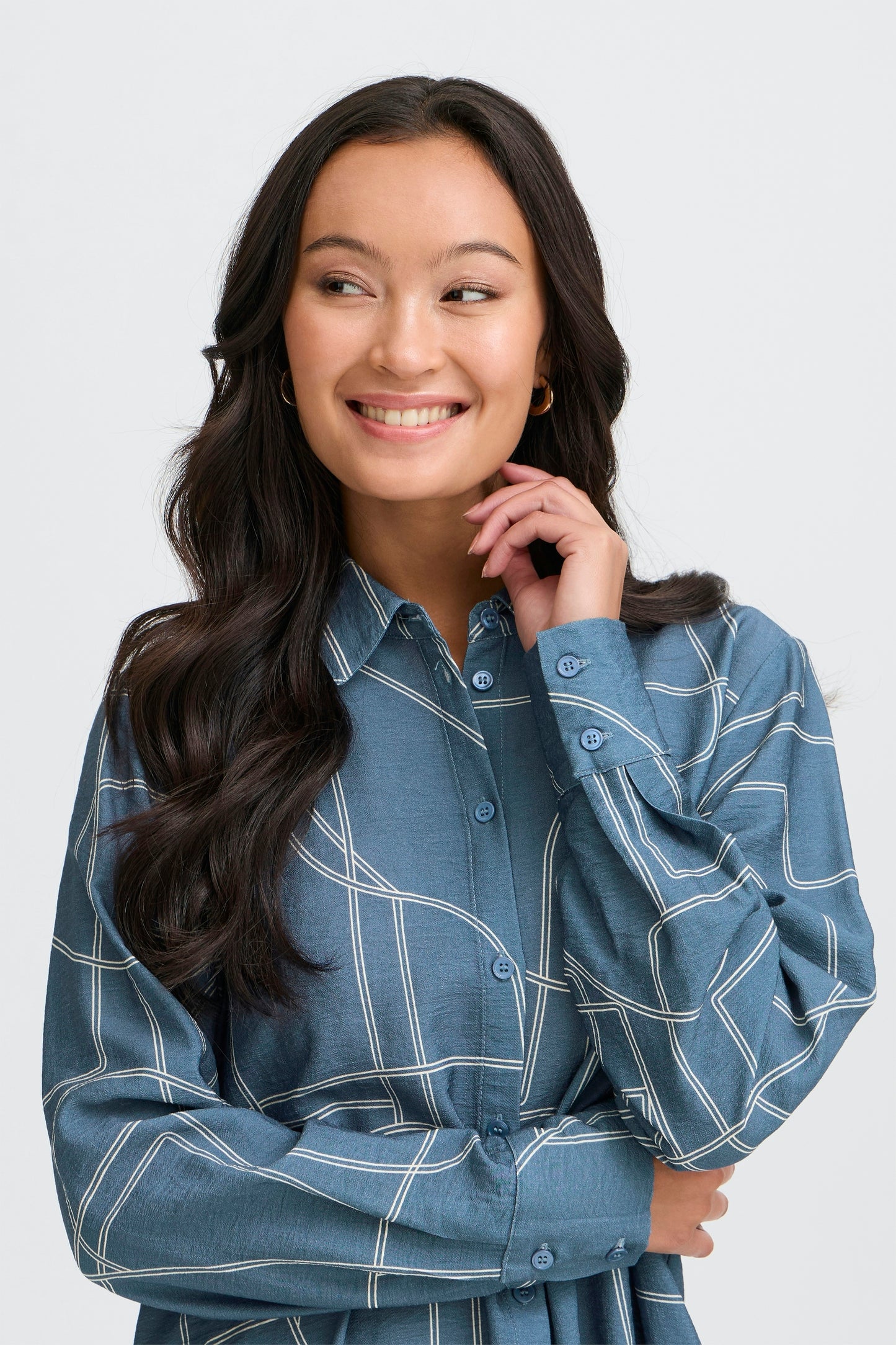 Γυναικείο σεμιζιέ φόρεμα με ζώνη -μπλε σιελ