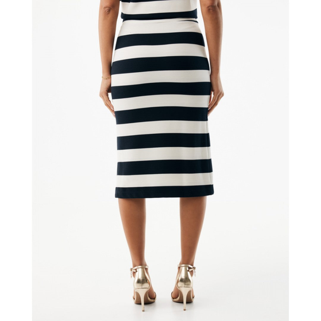 Γυναικεία Μίντι Φούστα Striped Pencil Skirt Midnight Blue