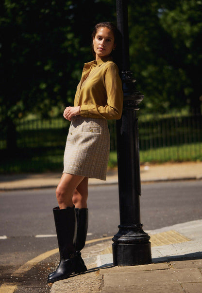 Γυναικείο πουκάμισο Chamomile Tencel Green