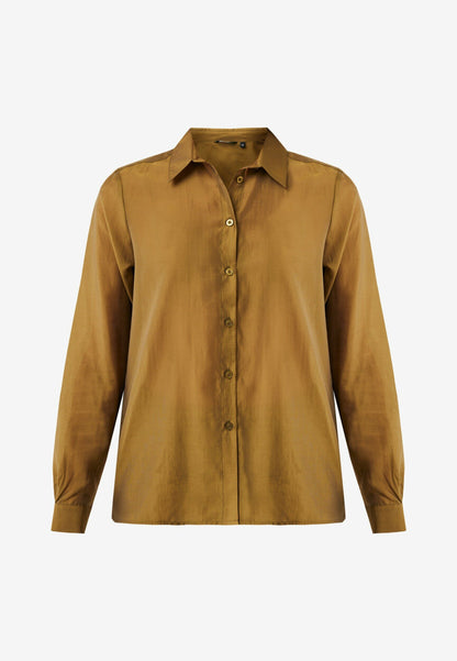 Γυναικείο πουκάμισο Chamomile Tencel Green