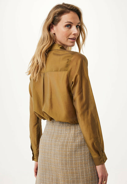 Γυναικείο πουκάμισο Chamomile Tencel Green