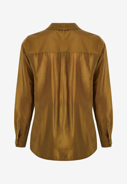 Γυναικείο πουκάμισο Chamomile Tencel Green