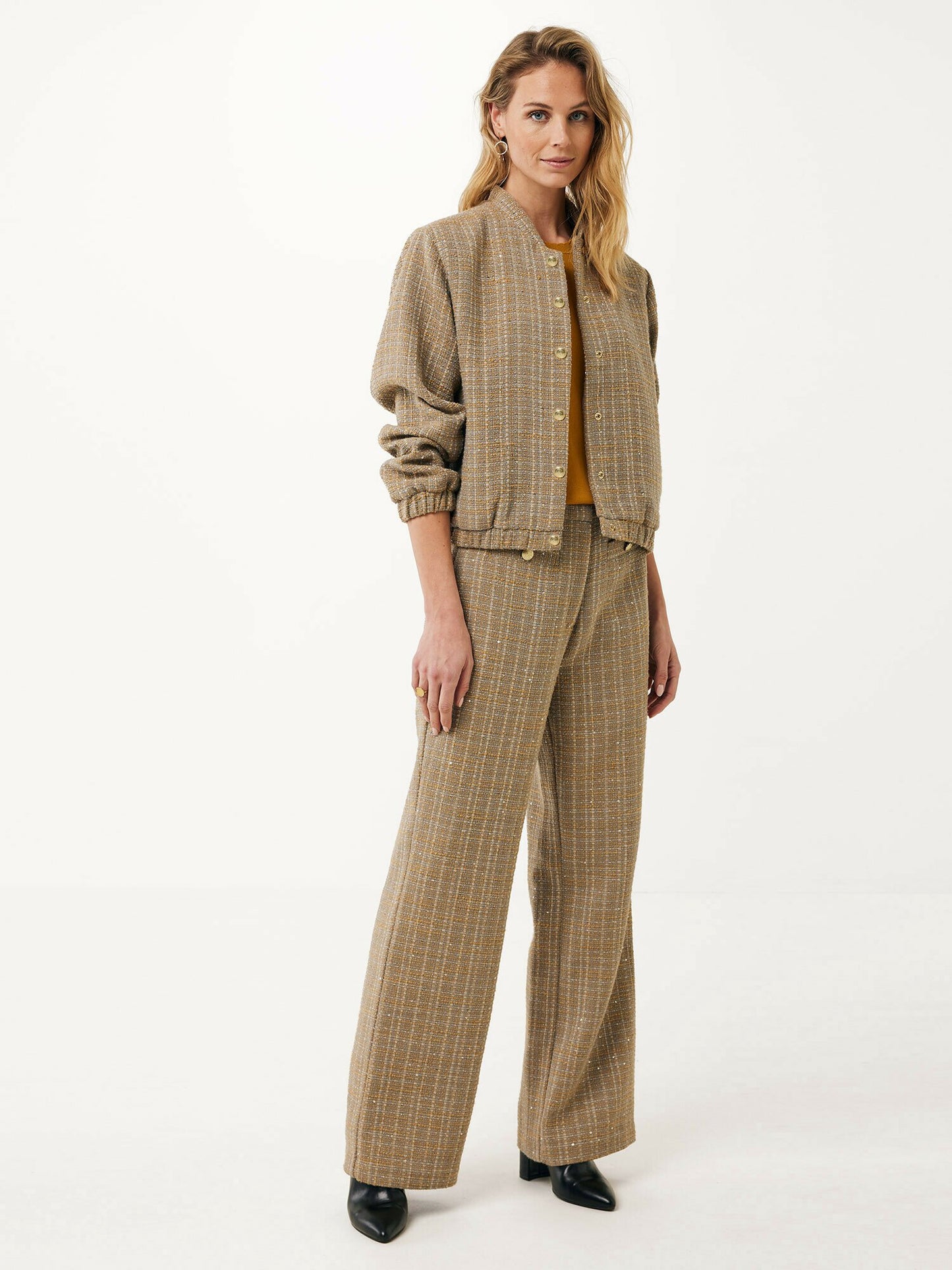 Γυναικείο Bomberjack Tweed Oversized -Taupe