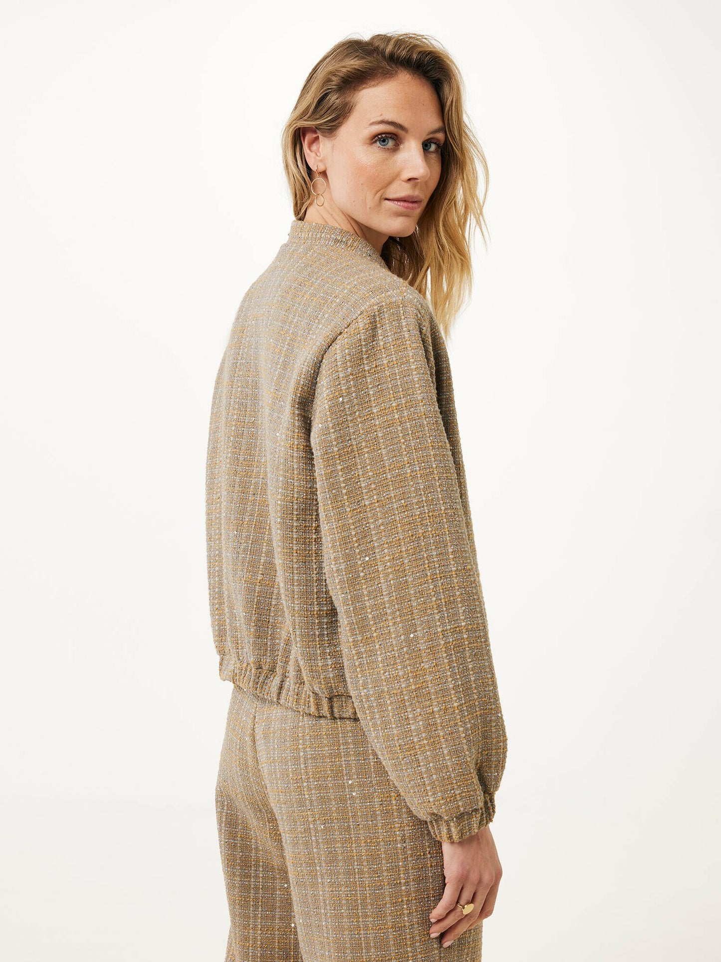 Γυναικείο Bomberjack Tweed Oversized -Taupe