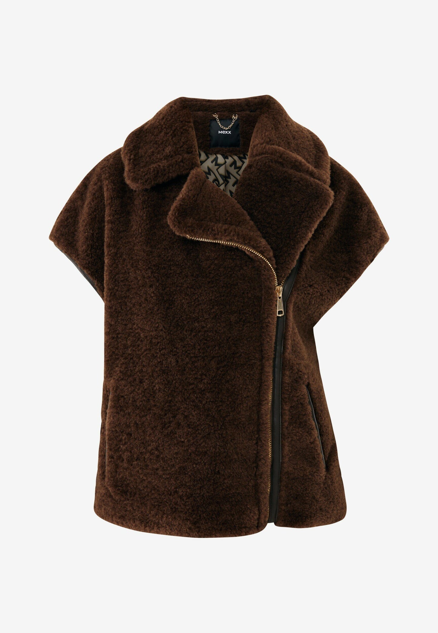 Γυναικείο σκούρο καφέ γιλέκο