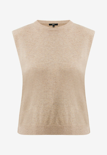 Γυναικείο Πλεκτό Μπλούζα Κασμίρ-Μπέζ