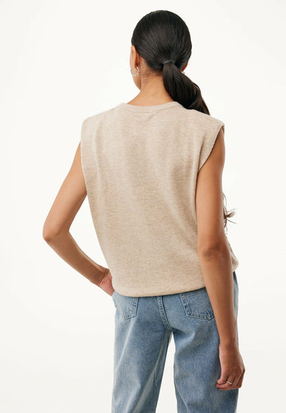 Γυναικείο Πλεκτό Μπλούζα Κασμίρ-Μπέζ