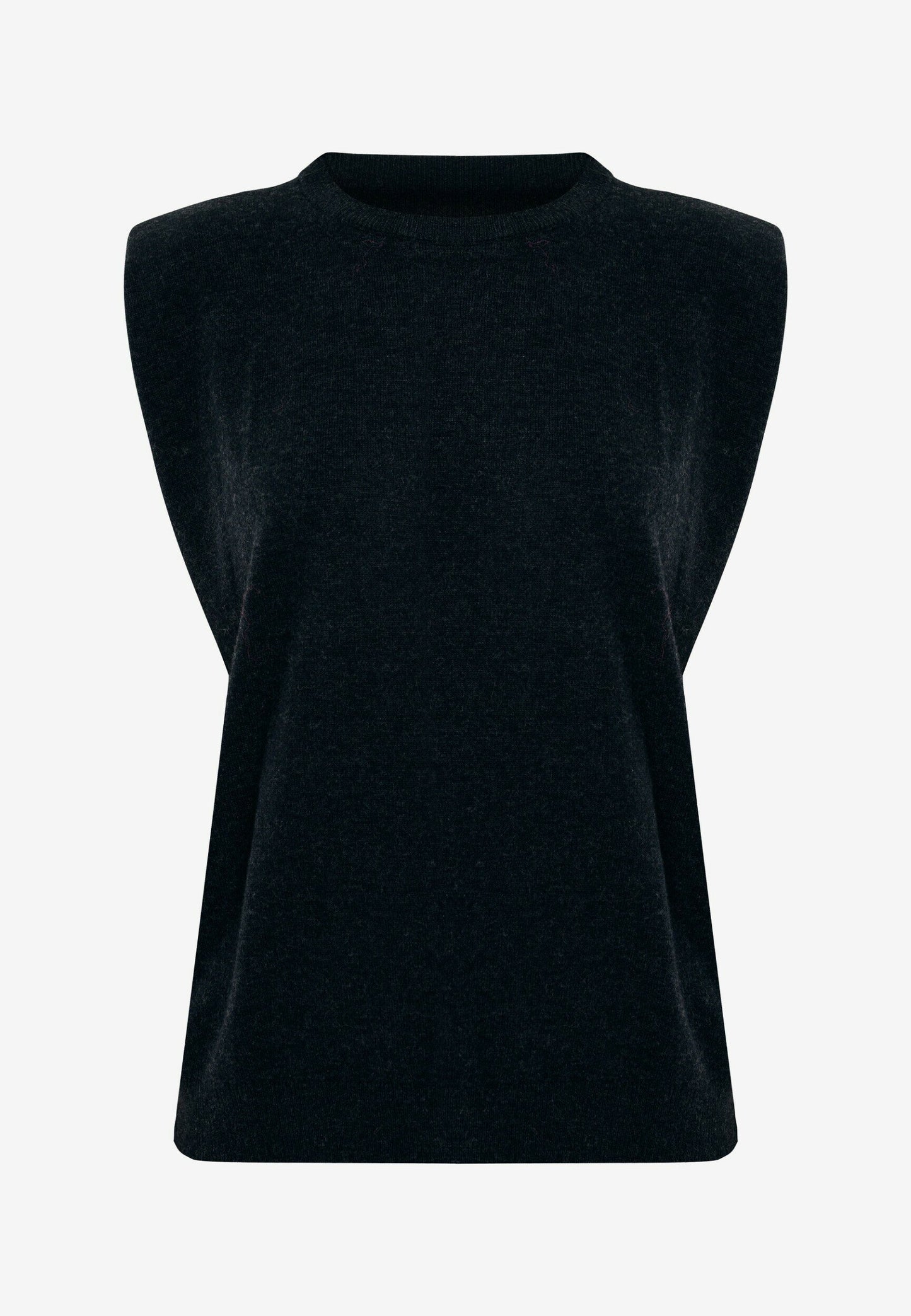 Γυναικείο Πλεκτό Μπλούζα Κασμίρ -Μαύρο