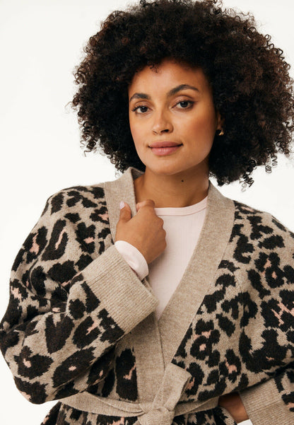 Γυναικείο κιμονό Leopard Jacquard