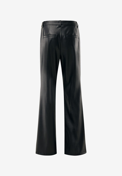 Γυναικείο Παντελόνι PU Δέρμα Black