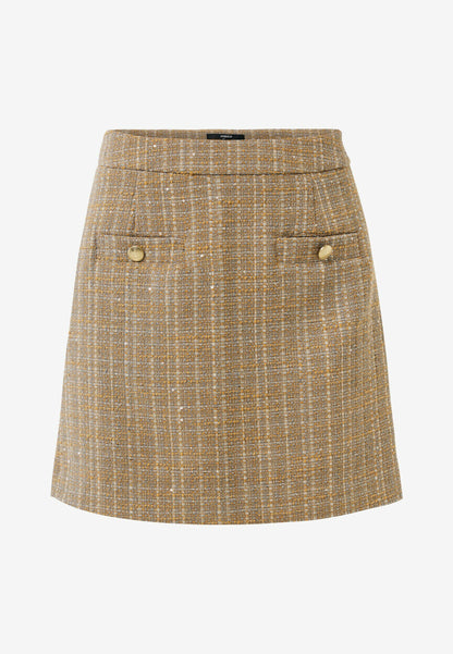 Γυναικεία φούστα Tweed Taupe