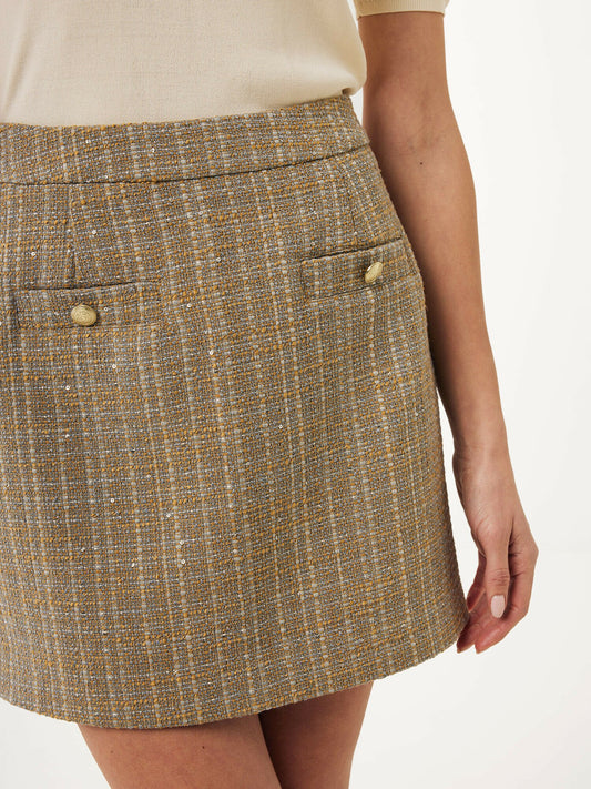 Γυναικεία φούστα Tweed Taupe