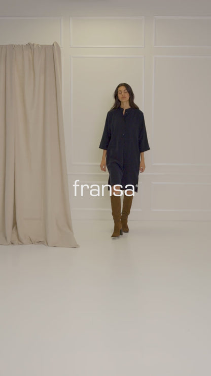 Γυναικείο άνετο φόρεμα- σκούρο μπλέ