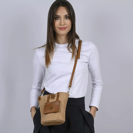 Kori Small Rafia Bag | Tabac